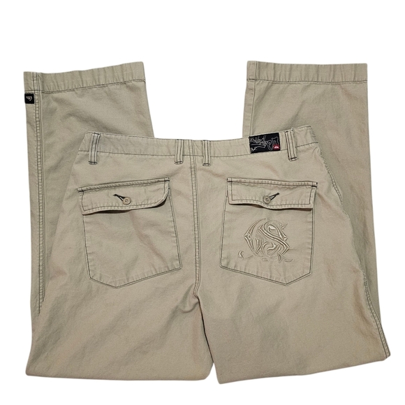 Y2k Quiksilver Tan Pants - Picture 1 of 9